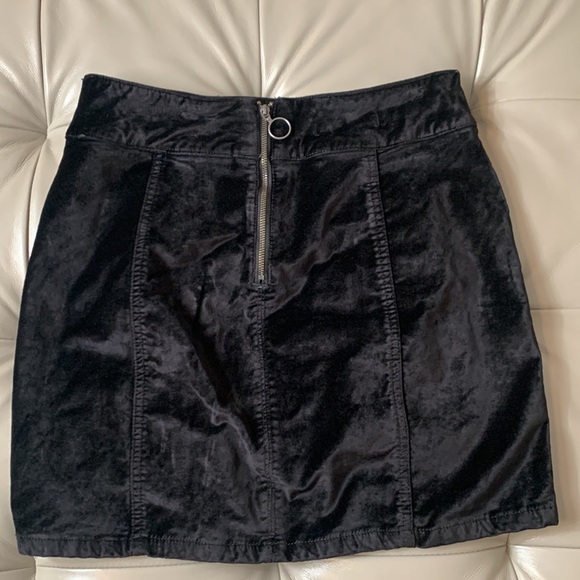 Free People retro velvet mini skirt - Picture 7 of 12